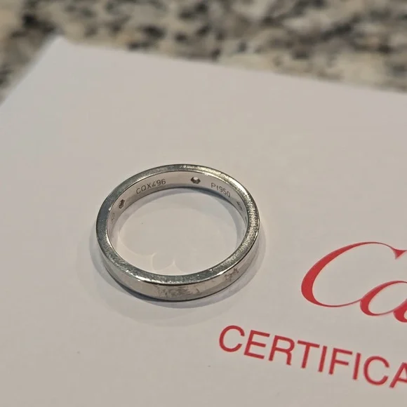 Cartier C De Cartier Diamond Ring in Platinum  0.07 CTW - Picture 2 of 6